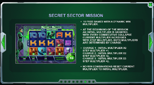Le tre missioni speciali della green lantern slot di playtech