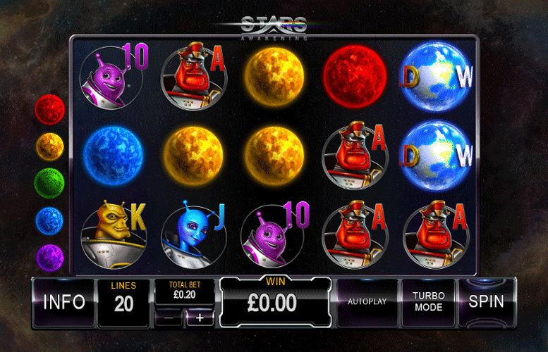 Vediamo i simboli speciali della Stars Awakening slot machine di Playtech.