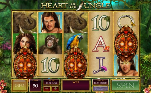 Le caratteristiche di Heart of the Jungle slot machine creata dal provider Playtech.
