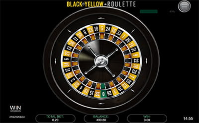 Roulette Hitam dan Kuning di Win Studios