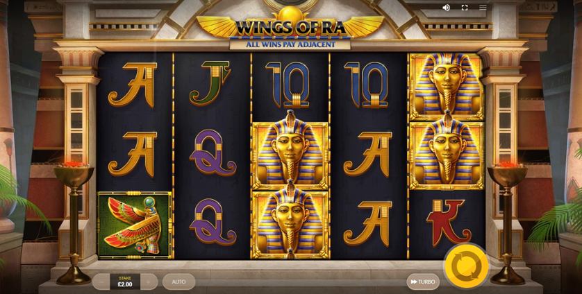 Le caratteristiche di Wings of Ra slot machine di Red Tiger Gaming.