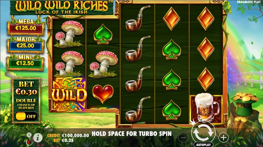 La grafica di Wild Wild Riches slot machine.