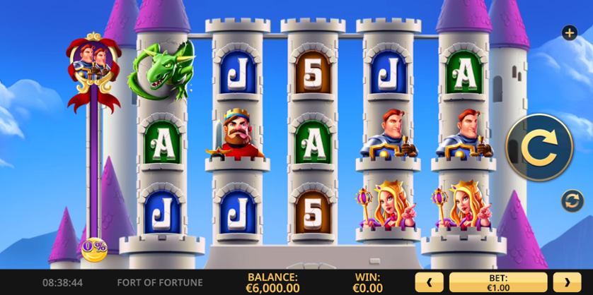 I simboli di Fort of Fortune slot machine online di High 5 Games.