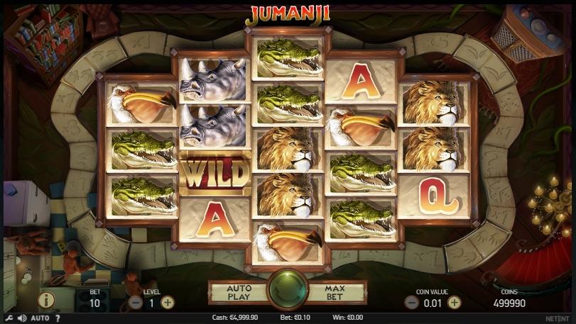 Le caratteristiche di Jumanji slot machine di NetEnt.