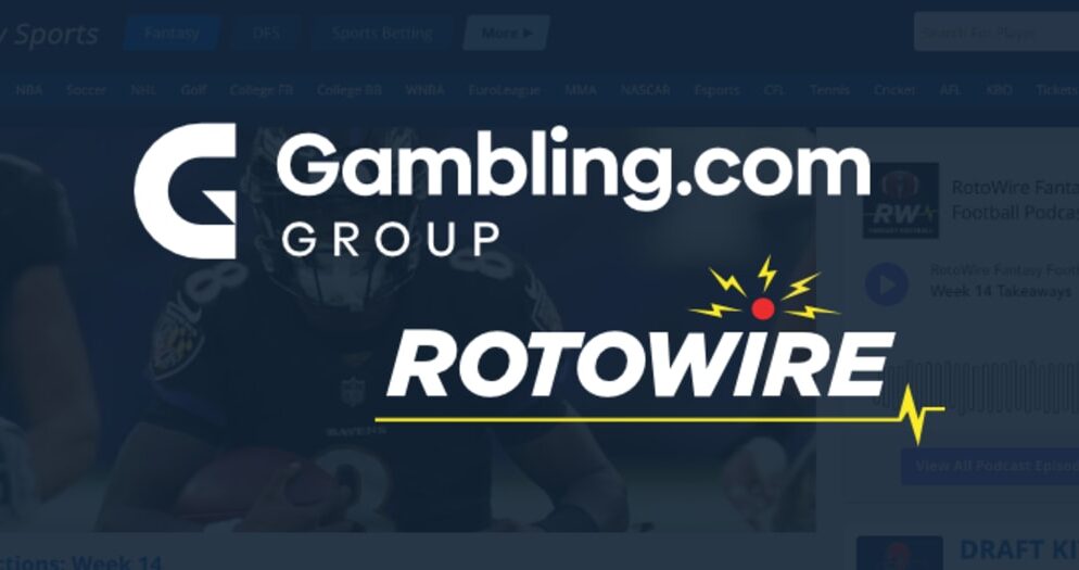 Gambling.com e RotoWire: acquisizione completata