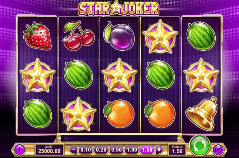 La grafica di Star Joker slot machine di Play'n Go.