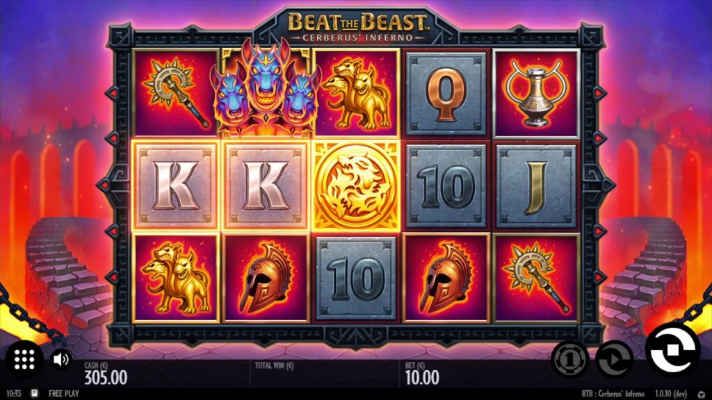 Grafica di Beat the Beast Cerberus’ Inferno slot.