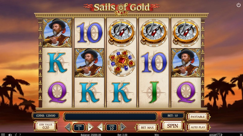 Sails of Gold slot machine di Play'n Go.
