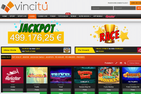 La nostra recensione su Vincitu Casino e Scommesse, e dei suoi siti it e bet.