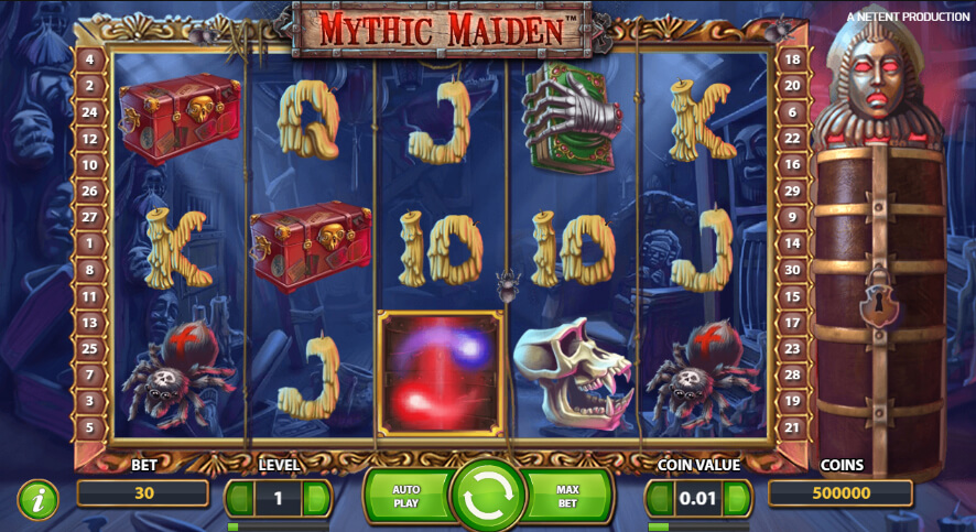 I simboli della slot machine Mythic Maiden.