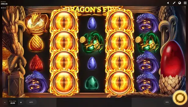 La grafica di Dragon's Fire slot.