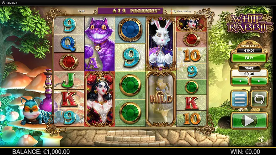 I simboli della slot machine White Rabbit.