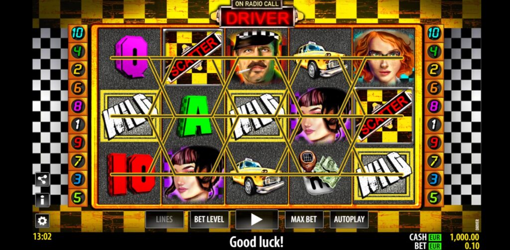 I simboli della slot machine Driver.