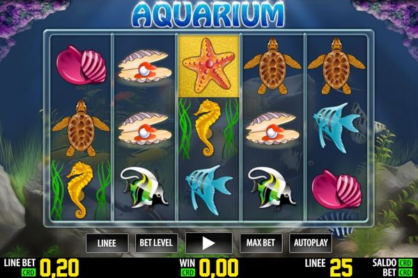 La grafica di Aquarium HD slot.