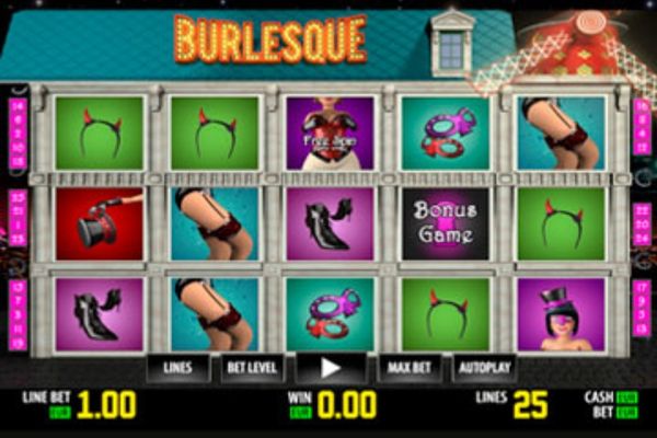 Simboli di Burlesque HD slot machine.
