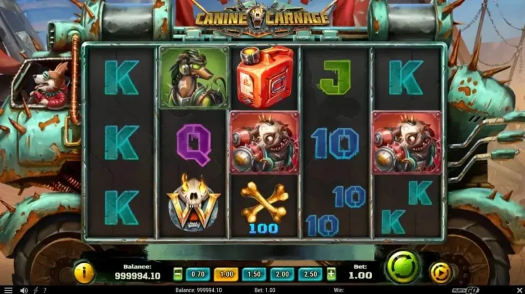 Simboli della slot machine Canine Carnage.