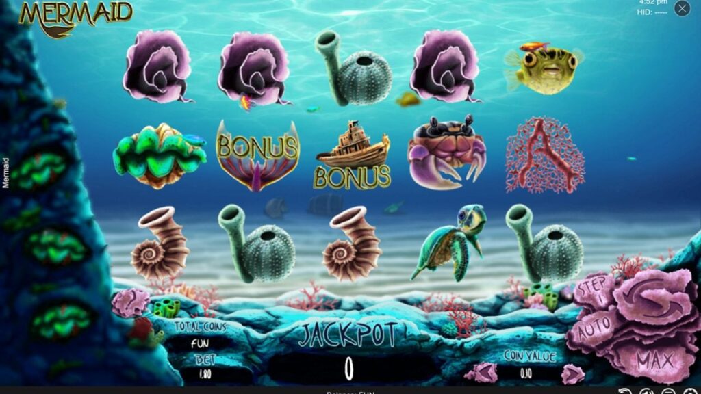 I simboli di Mermaid slot machine di Espresso.
