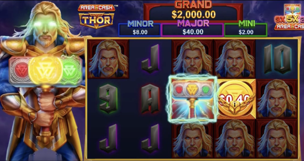 Area Cash Thor Slot free spin
