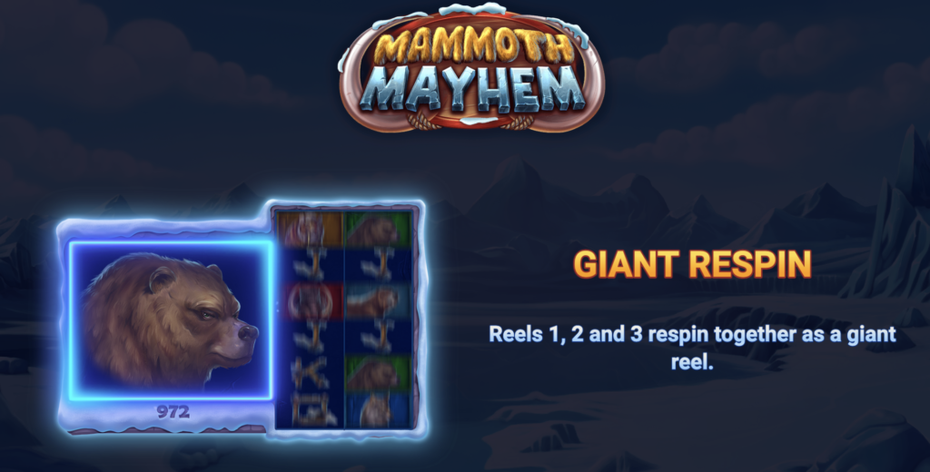 Nuove slot in uscita: vivi l’era glaciale con Mammoth Mayhem e il suo Giant Respin