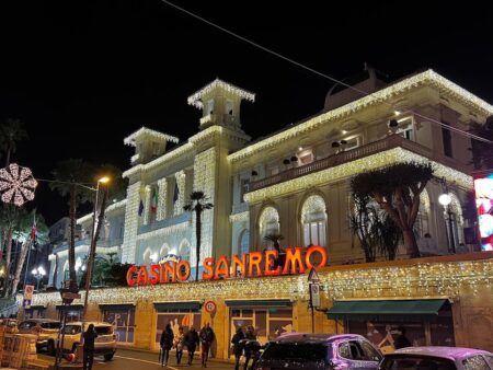 Un 2023 con record d’incassi per il Casinò di Sanremo