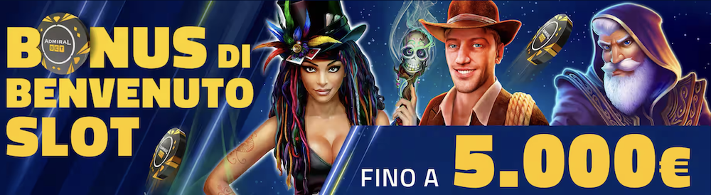 Bonus Admiral Casino sul primo deposito