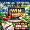 Sai come si dichiarano le vincite da casinò online in Italia?