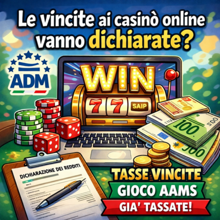 Sai come si dichiarano le vincite da casinò online in Italia?