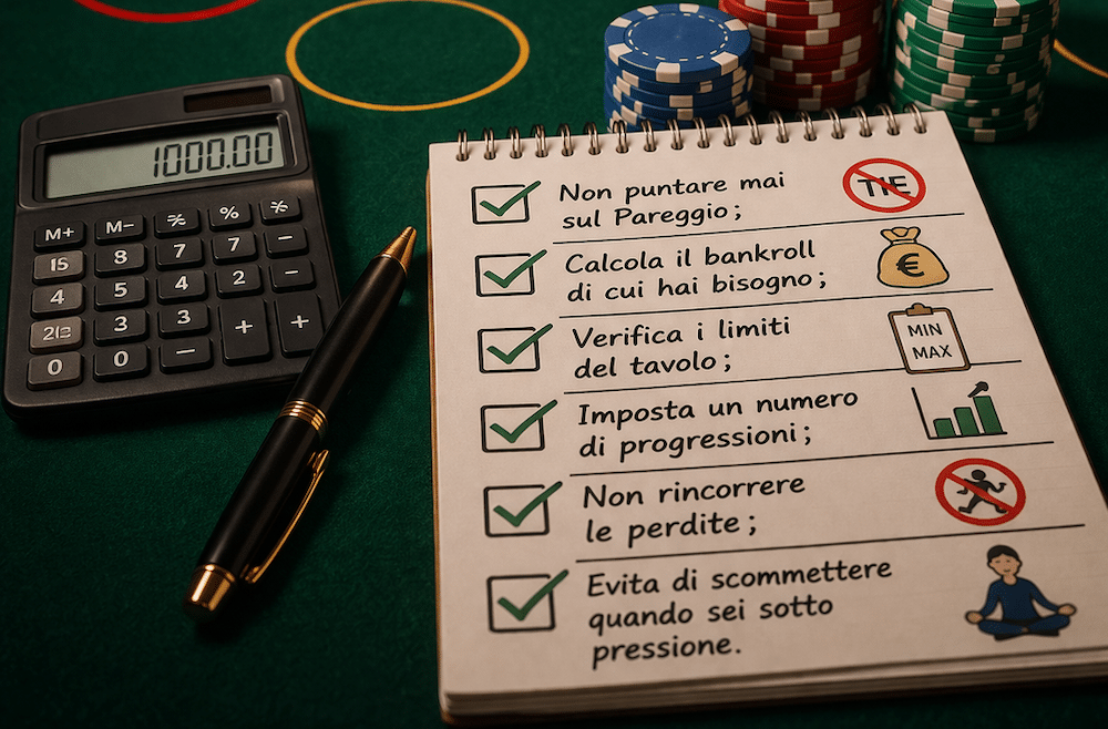 6 consigli pratici per il martingala baccarat