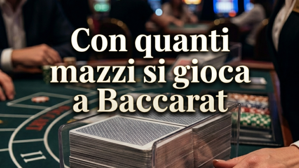 Con quanti mazzi si gioca a baccarat: guida esperta