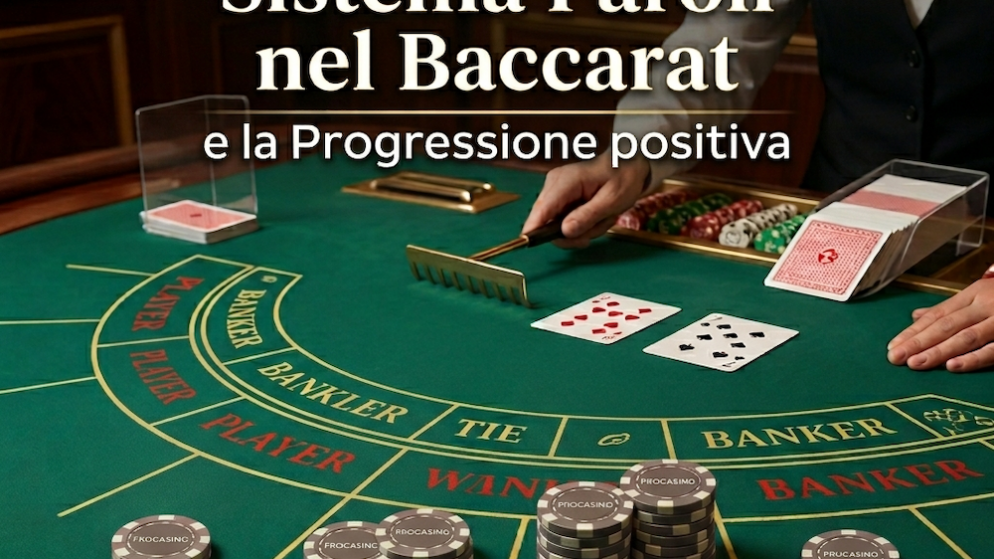 Sistema Paroli nel Baccarat e la Progressione positiva